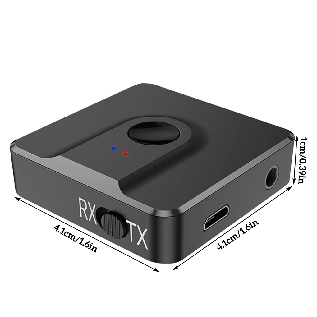 

Передатчик Аудио приемник 2-в-1 Bluetooth-совместимый беспроводной передатчик для ТВ домашняя Автомобильная звуковая система
