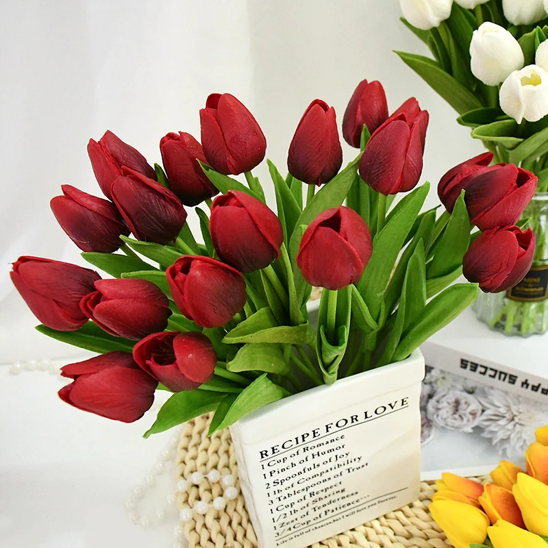 Growhabity – Uv Resistant Lifelike Artificial Tulips Flowers