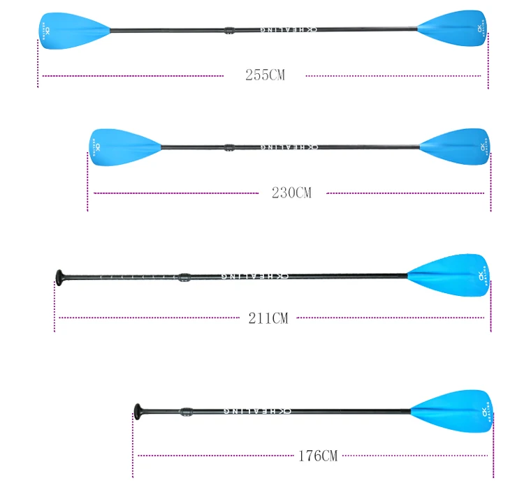 Description Picture 5 of itemHEALING Kayak Fiberglass Sup Paddle 4Pcs Adjustable Stand Up Paddle Boards Lightweight Durable Packable Travel-Friendly  Surfing