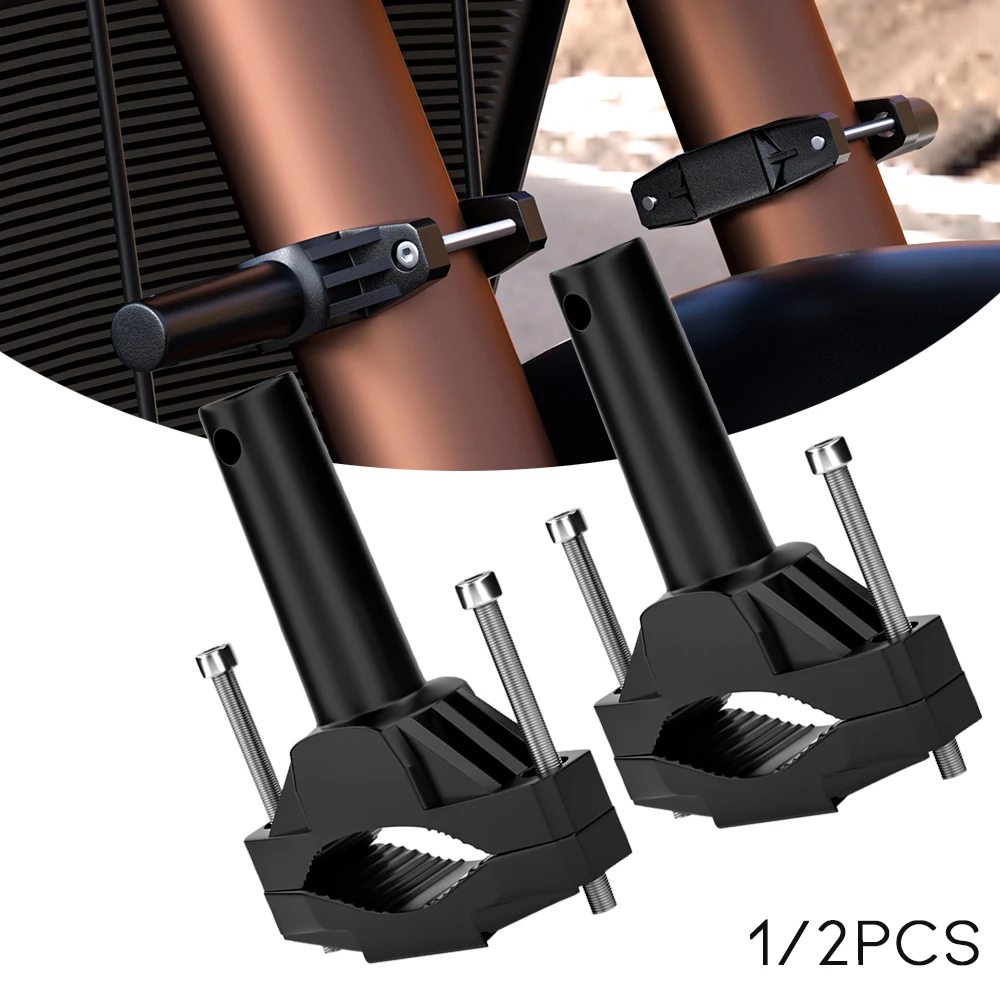 Universal Mount Bracket For Motorcycle Spotlight Extension Pole Frame Support Holder Bumper Modified Headlight Stand Rack 1/2PCS motorcycle light bracket,motorcycle headlight clamp,motorcycle turn signal bracket,motorcycle headlight mount