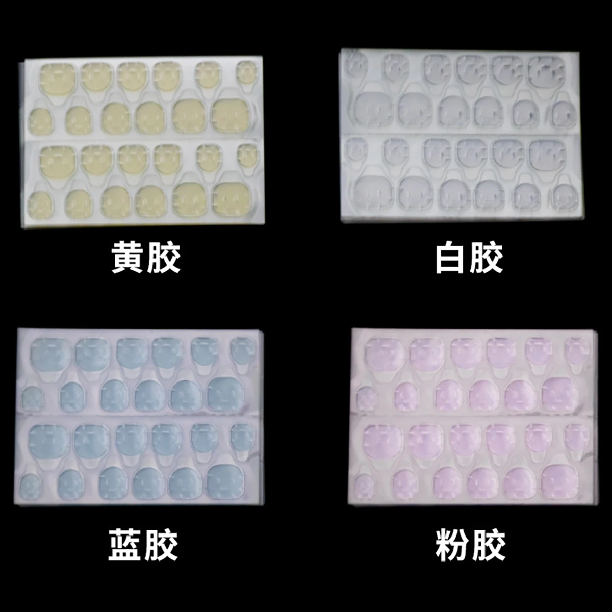 120Pcs False Nails Sticker Transparent Double-Side Adhesive Tapes Stickers Press on Fake Nail Tips Extension Sticker nail stickers nail art tools nail art decoration nail decals nail glue tape