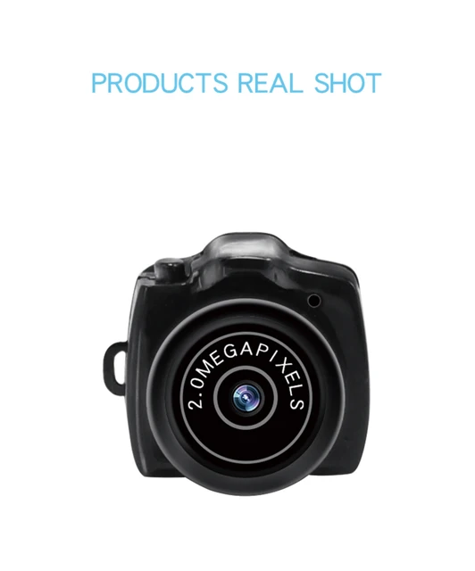 Y2000 HD 1080P Mini Camera Recorder Flash Lamp And Battery Dock Included with Screen Retro Ultra Compact Portable Video