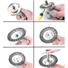 Steel Wire Wheel Garden Weed Brush Lawn Mower Grass Eater Trimmer Brush Cutter Tools Garden Grass Trimmer Head Weed Brush 5