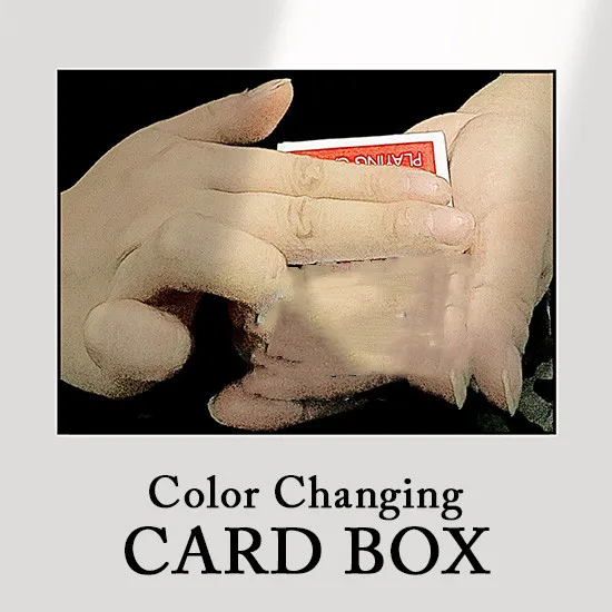 

Color Changing Card Box Card Magic Tricks Gimmick Color Change Close Up Street Illusion Mentalism Magia tour de magie Magician