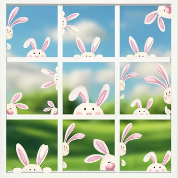Funny Bunny Window Stickers Set 1
