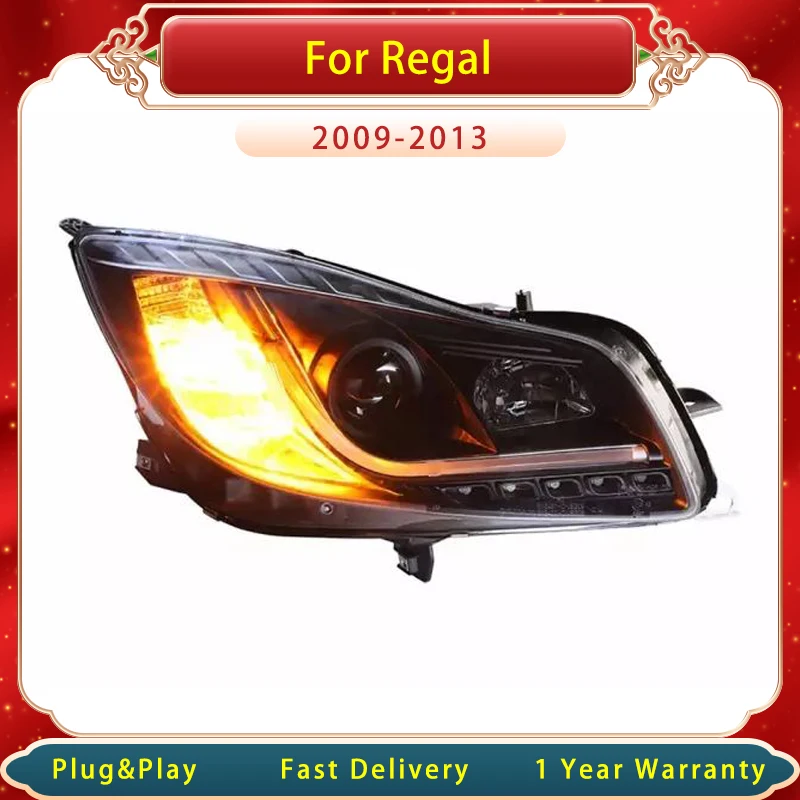 

Автомобильная фара для Buick Regal 2009 ~ 2013 светодиодный Обновление нового дизайна Be-xenon проектор DRL аксессуары для передней фары