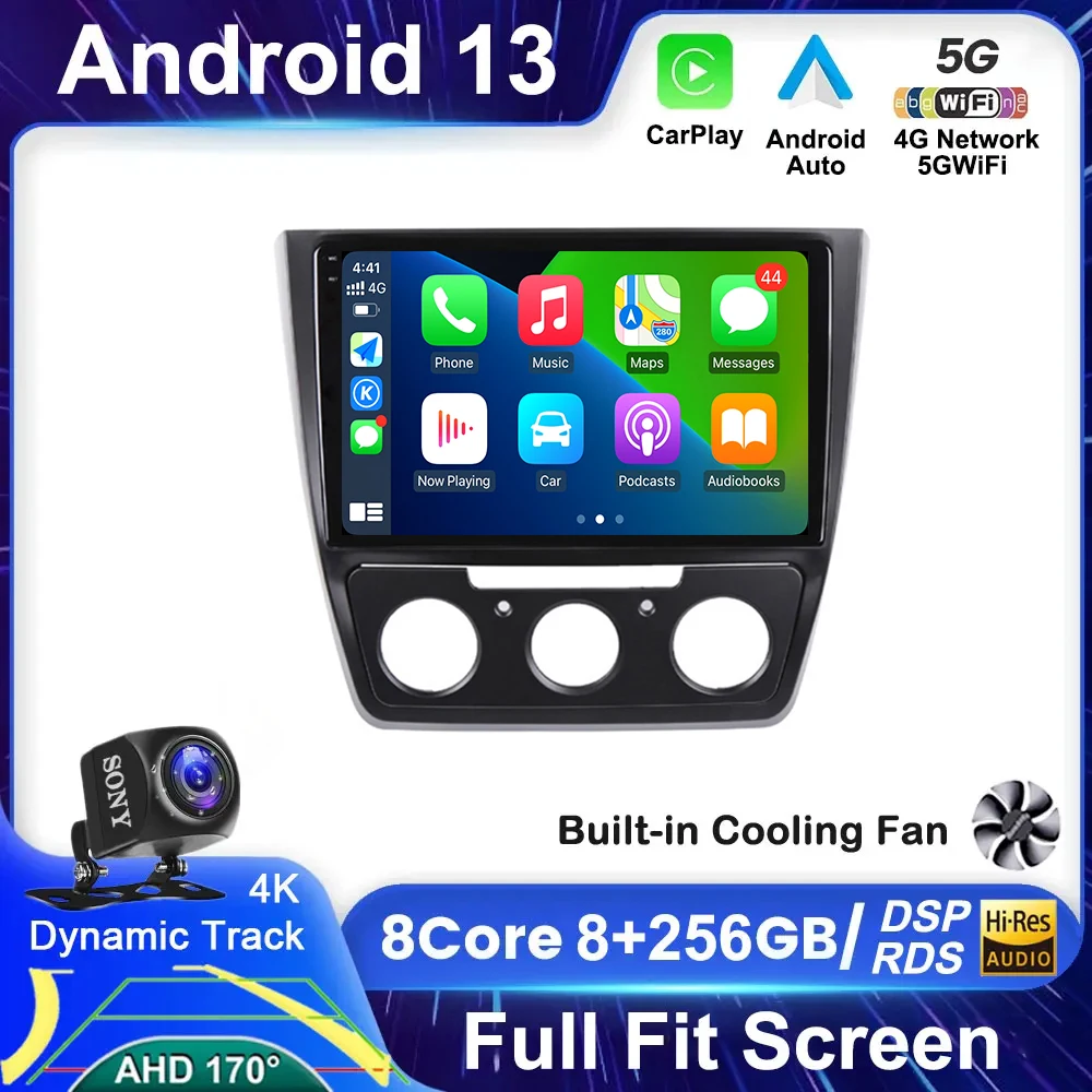 

Android 13 Car Radio For SKODA Yeti 5L 2009 2010 2011 2012 2013 2014 Carplay Auto Multimedia 4G Wifi GPS DSP No 2DIN Autoradio