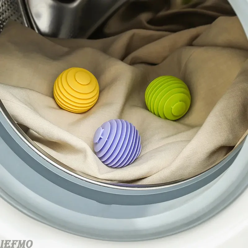 3/6pcs Reusable Anti-tangle Laundry Ball Anti-cloth Knotting Drum Washing Machine Stain Removal Cleaning Ball Dryer Balls Laundr