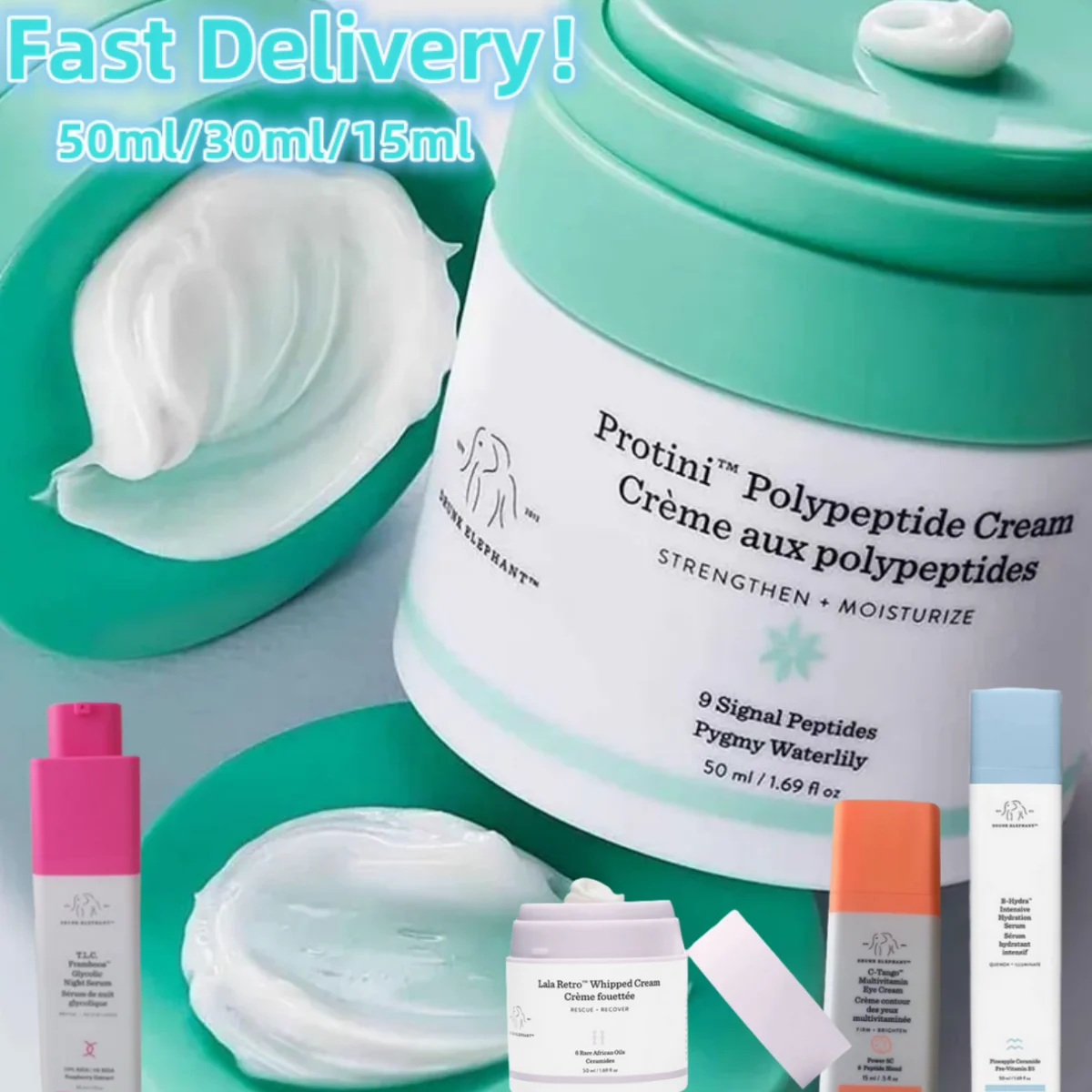 

Original Drunk Elephant Face Cream Protini Lala Moisturize with Amino Acids Anti-wrinkle Face Repair Anti Aging Whitening Cream