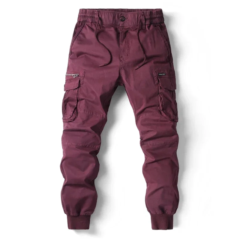 Cargo Pants Men Jogging Casual Pants Cotton Full Length Military Mens Streetwear Mens Work Tactical Tracksuit Trousers Plus Size
