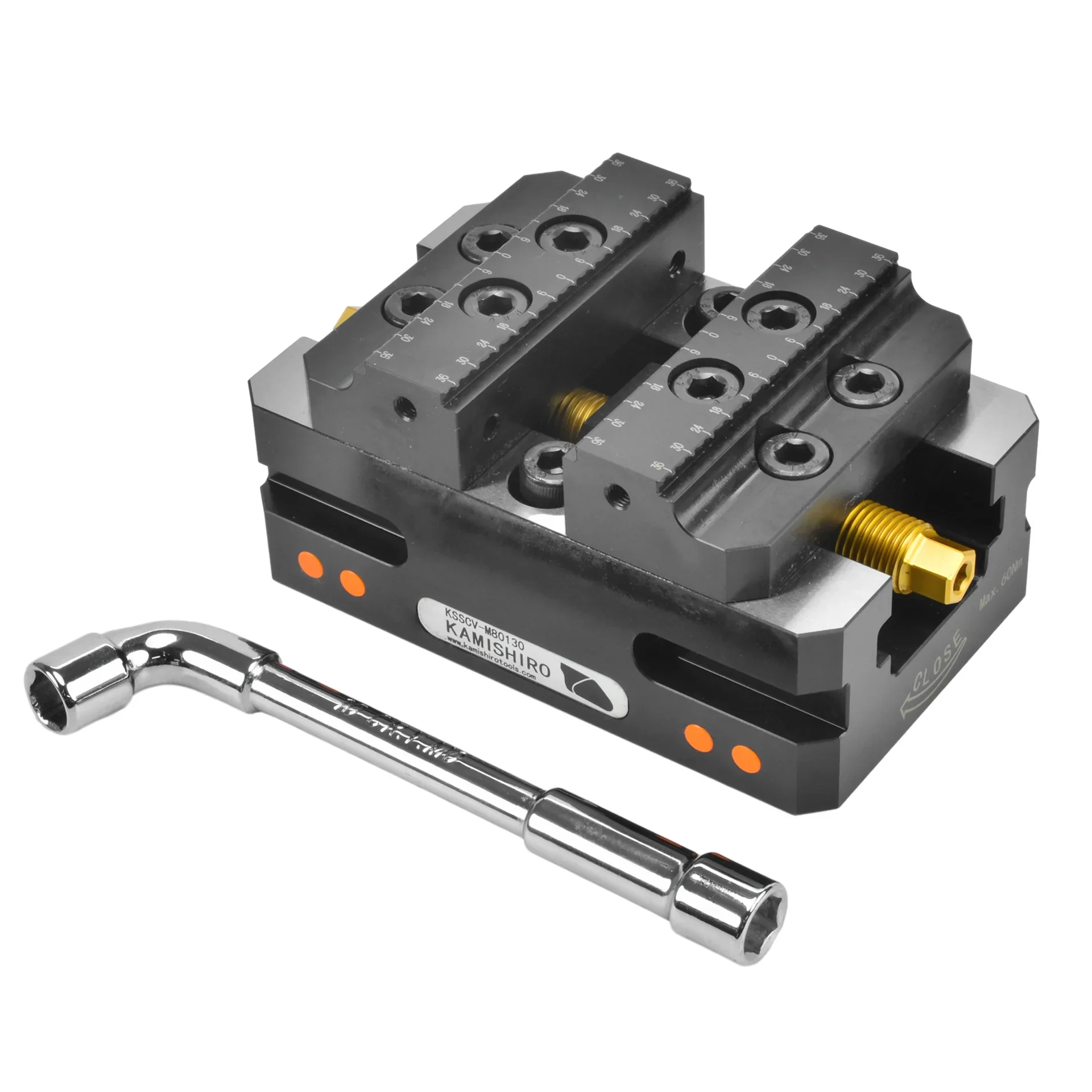 5axis Compact Self centering Vise KSSCV-M80130 CNC Tools cnc Lathe Machine Tool Equipment Precision Vice Kamishiro 3