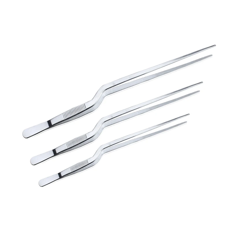 Ear Earpick Wax Removal Medical Forceps Angled Jewelry Clamp Clip Nasal Curved Earwax Tweezers Clip Eyelash Remover Cleaner Tool 6