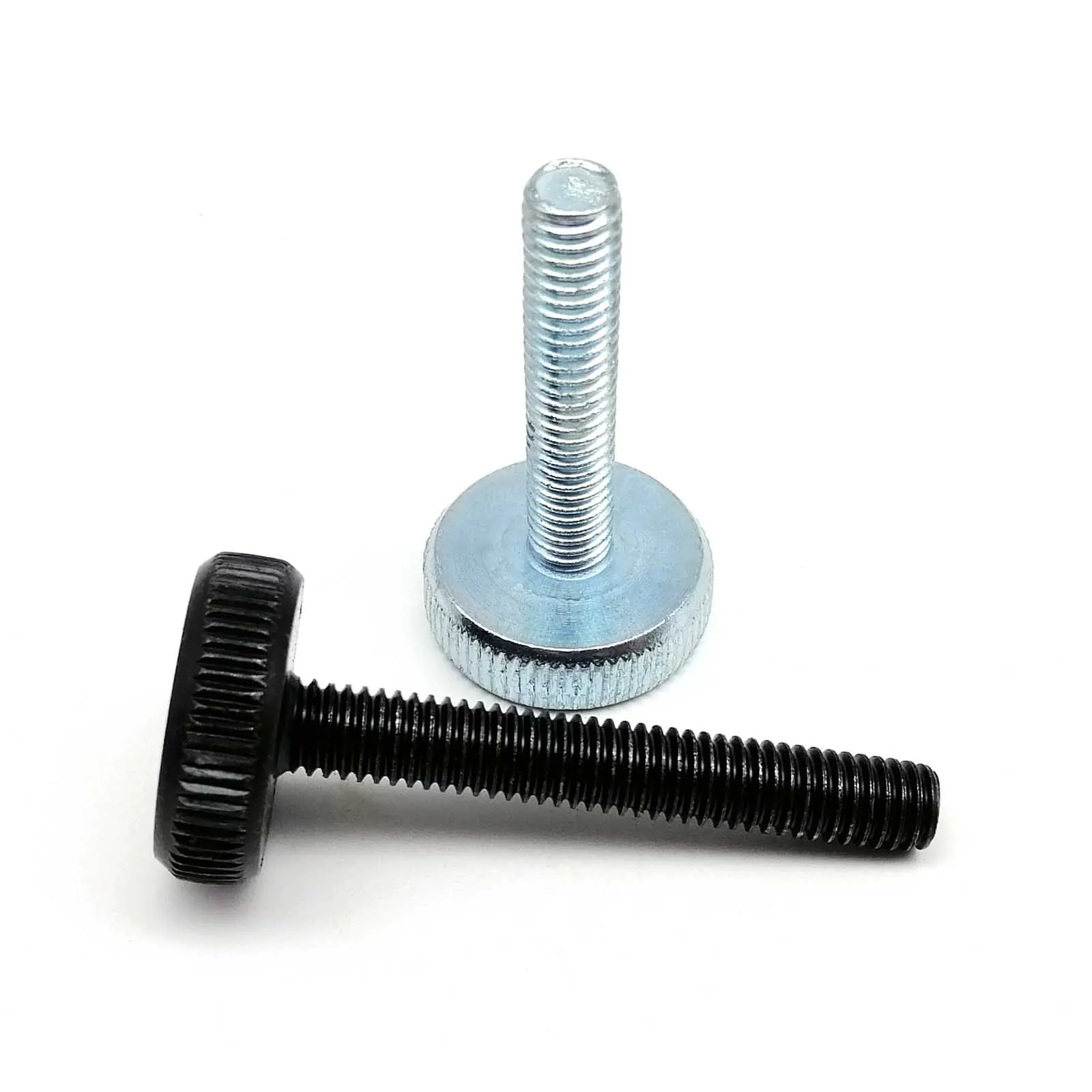 Knurled Flat Head Hand-Tighten Thumb Screw Bolt for Curtain Wall Glass Lock Adjustment
