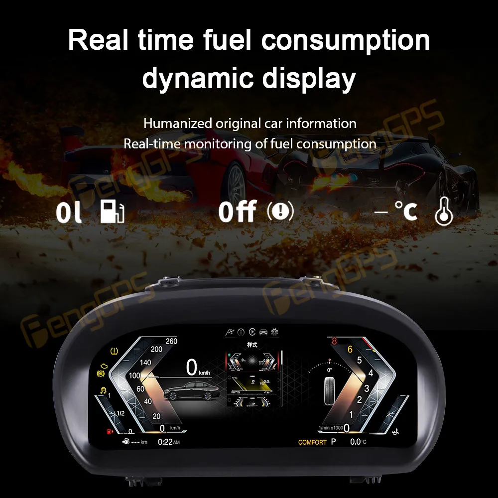 2025 신형 LCD 자동차 디지털 계기판 클러스터 디지털 BMW 1 시리즈 E87 2006-2011 12.3인치 HD 화면 가상 콕핏 계기판