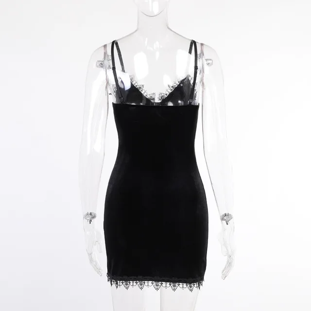 Goth Black Mini Dress