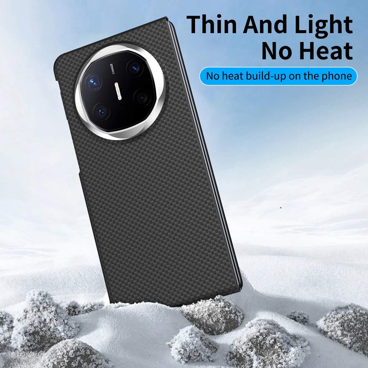 Premium Carbon Fiber Texture Matte MagSafe Case - Shockproof & Skin-Friendly