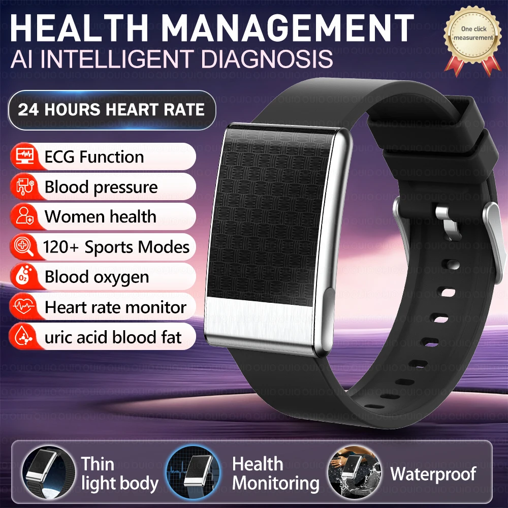 Nouveau bracelet intelligent, suivi de la forme physique, suivi de la santé, comptage des pas, fréquence cardiaque, suivi du sommeil, étanche IP68, bracelet intelligent