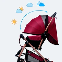 2025 nouveau Style poussette bébé à quatre roues poussette de bébé pliable légère avec fonction bidirectionnelle 3