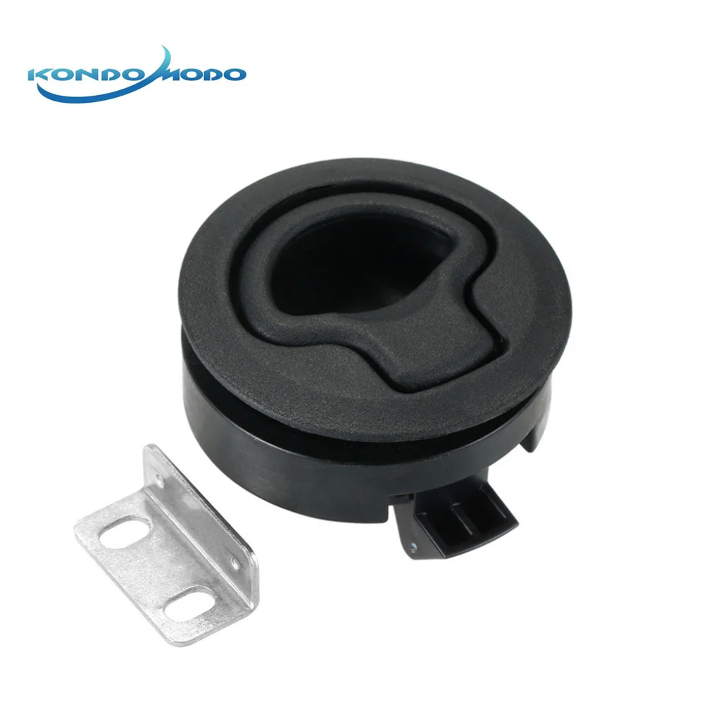 

Boat Accessories Black Nylon NO key Flush Boat Marine Latch Flush Pull Latches Slam Lift Handle Deck Hatch Marine Hardware