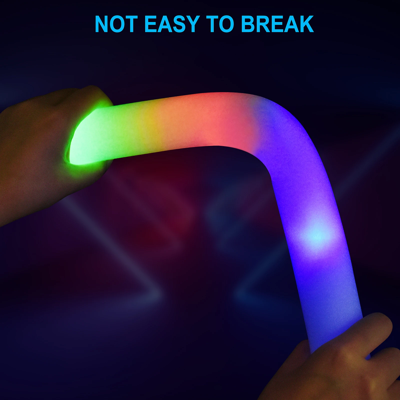 Colored Light Sticks Party Bulk, Big Party Light Up Foam Sticks For We –  Seerootoys