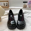 Platform Heels Mary Jane Shoes Simple Lolita Black Platform Heeled Shoes Student College Sweet Medium Heel Women Single Shoes 4