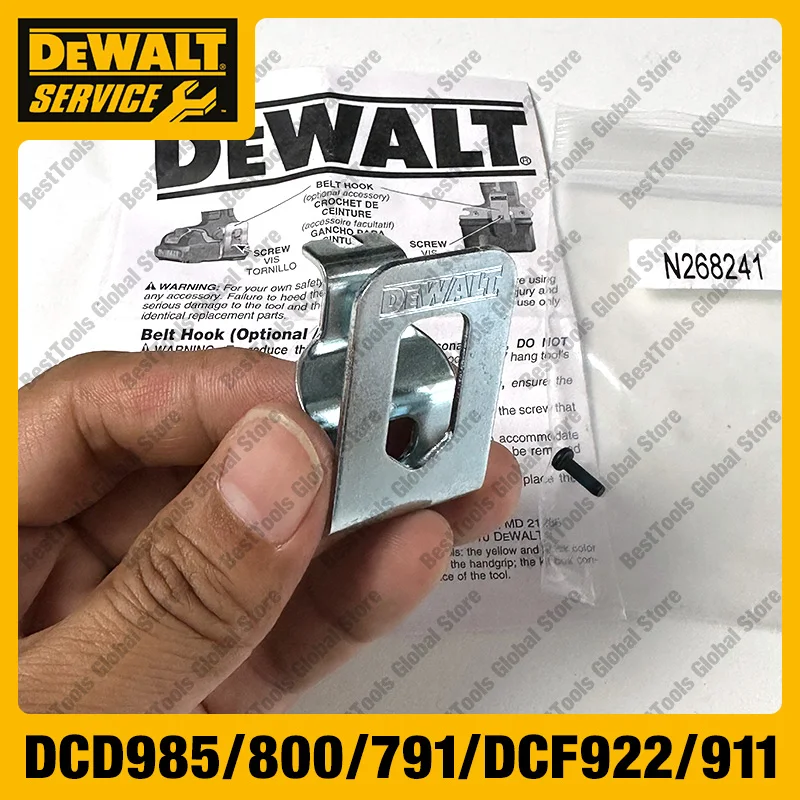 DeWalt 20V Belt Clip Max Li-Ion DCF886 DCL040 Belt Hook N2 Free Image