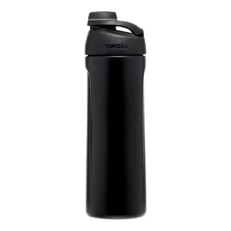 Owala FreeSip Stainless Steel Water Bottle - Very Very Dark Black