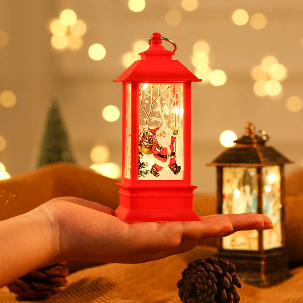

Christmas Lamp Luminous Toys Santa Snowman Protable Lantern Hanging Ornaments Christmas Party Decoration Children Xmas Gifts