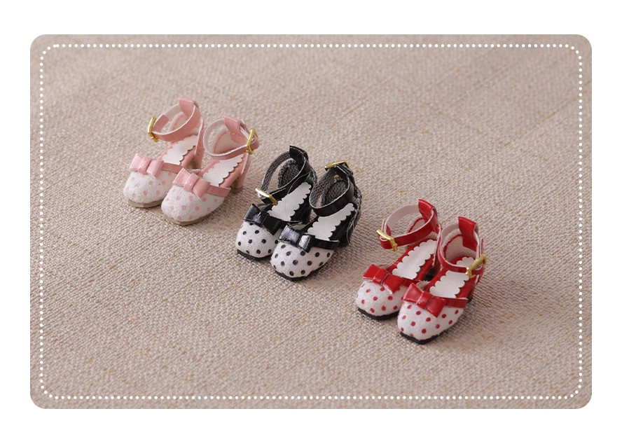 Neo Blythe Doll Polka Dot High Heels 2