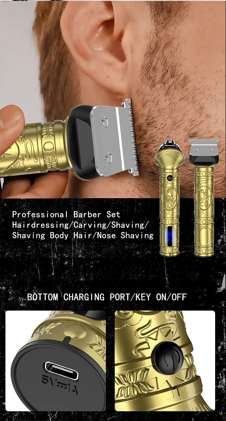 Description Picture 4 of itemMultifunction Hair Clipper Set For Men Household Hairdressing Haircut Nose Electric Shaver Beard Trimmer Cutting Machine Razor