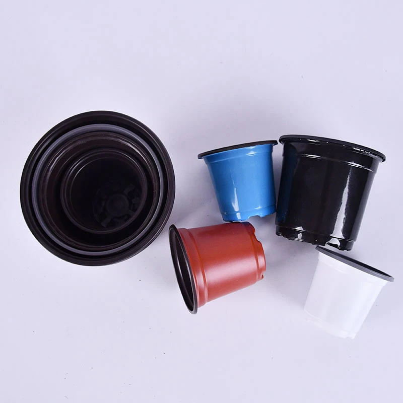 50/100pcs Flowerpot Plastic Grow Box Fall Resistant Tray Home Garden Plants Nursery Cup Transplant flower pot,hydroponic flower pot,plant pot
