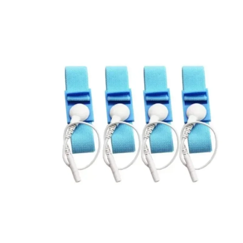 Conductive Adjustable Estim Wrist Strap Components 4pcs Stim Loops DC3.5 Snap Wires estim wrist strap