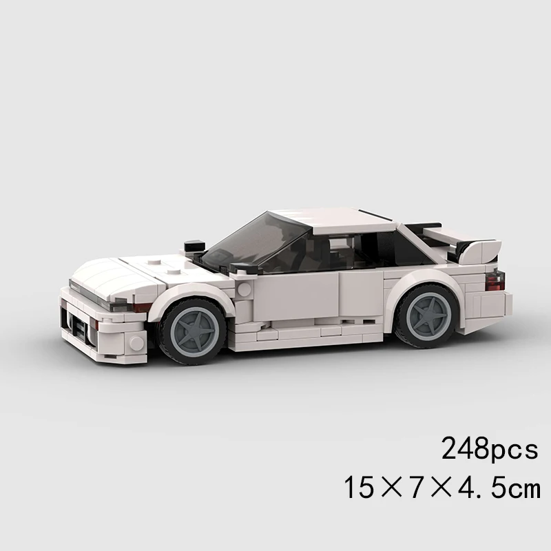 S13 Silvia 240sx Speed MOC Car Super Race Vehicle Model Building