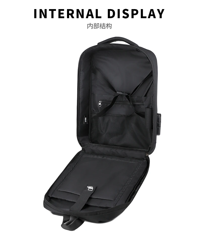 Mens LBackpack Waterproof Anti theft with USB Port Stylish Design Large Capacity Comfortable Straps Ideal for Work and Travel