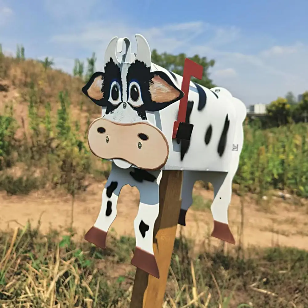 Excellent Post Box Interesting Decorative Perfect Gift Outdoor Farmhouse Horse Cow Chicken Shape Mailbox Ornament post mount mailbox miniature mailbox