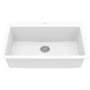 Top Mount. Large Single Bowl Quartz Kitchen Sink in 1