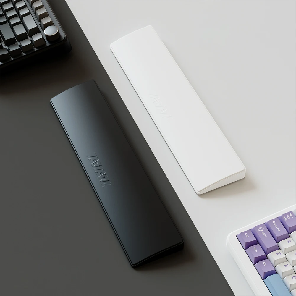 81 Keys Gaming Keyboard Wrist Rest Pad Ergonometric Soft Memory Foam Hand Support Long Hours Anti-Slip Palm Rubber Stable Base