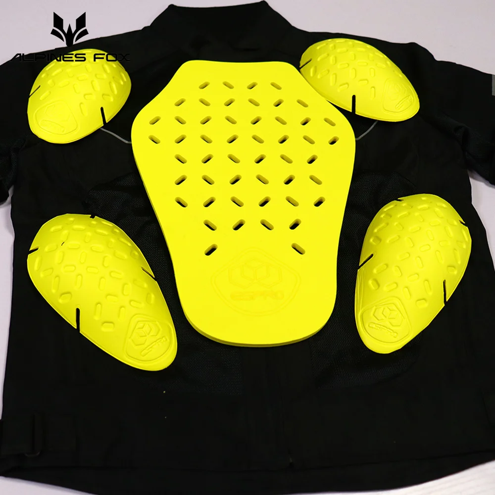 Motorcycle Armor Pads Universal Motorcycle Armour Jacket Insert Back Protector Shoulder Elbow Pads Anti-Shock Motorbike Armor Jacket Accessories