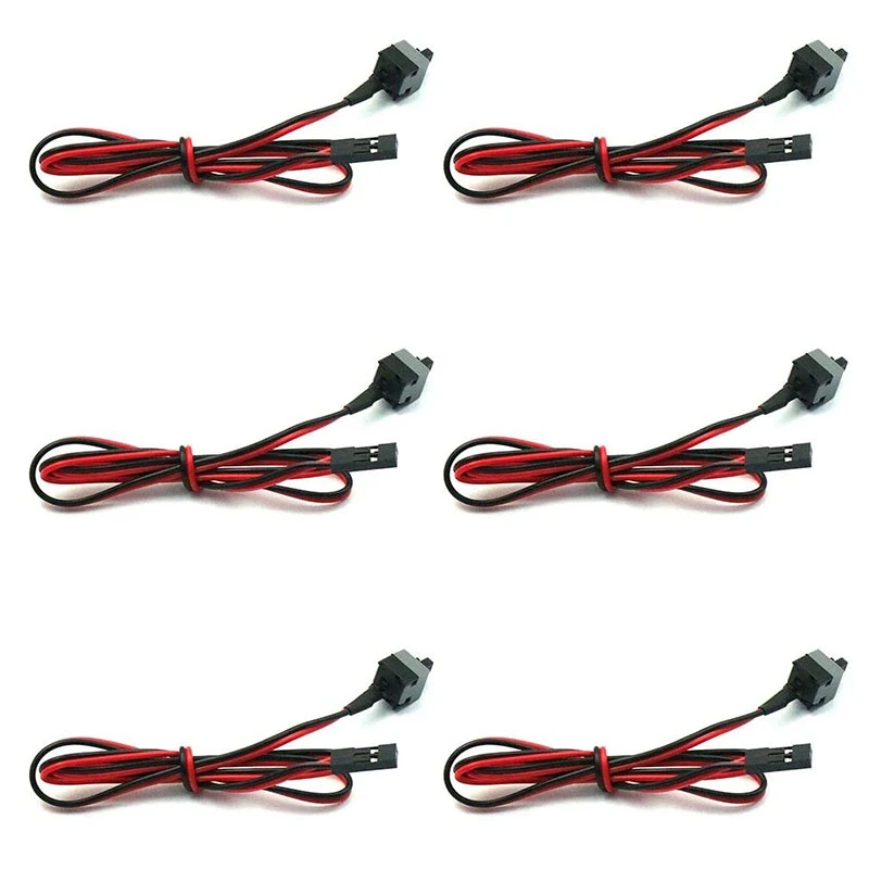 Computer Wire Switch Cable On/Off Push Button Restart Line PC Power Cables 45cm (6 Pack 2 Pin) | Компьютеры и офис