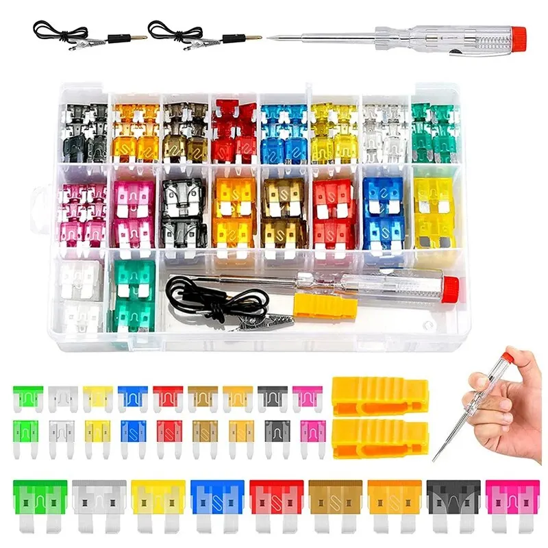 306PCS Fuse Car Kit Standard Blade Fuse Assortment 5A10A15A20A25A30A35A Automotive Insert Insurance Xenon Piece Lights