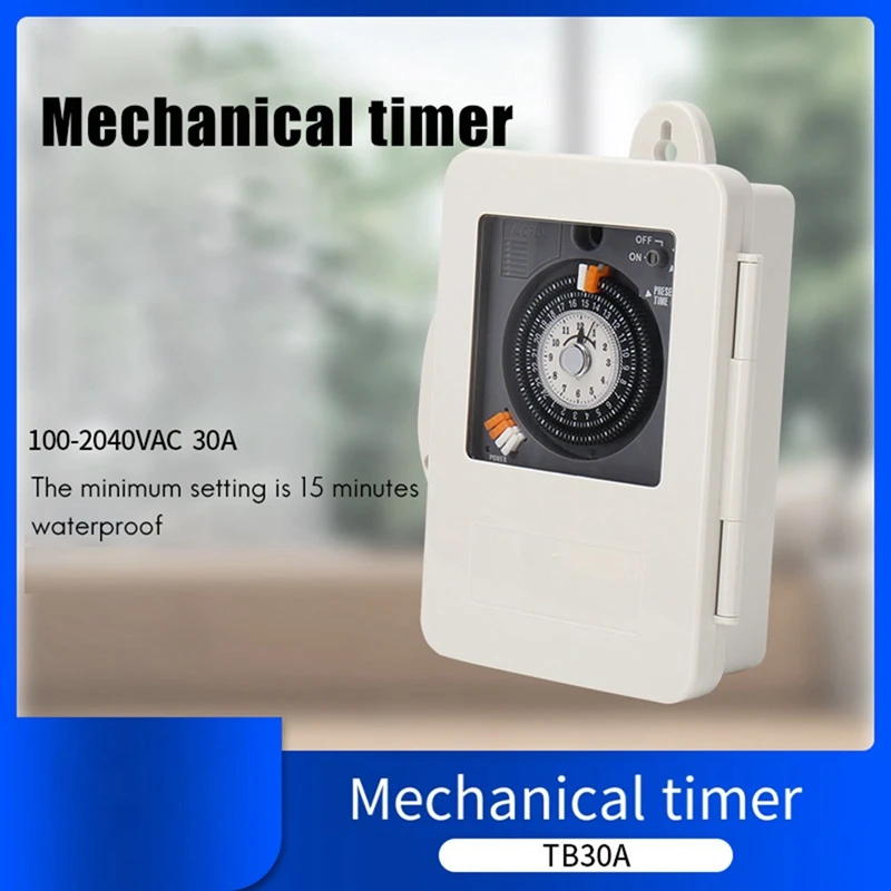 TB30A Industrial Timer Minimum Timing 15 Minutes Time Control Switch With Battery