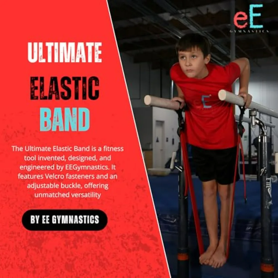 Ultimate Elastic Band – Innovative Strength Trainer for Pull-Ups, Dips, Push-Ups, Muscle-Ups, Planches, Iron Cross & More – Fast