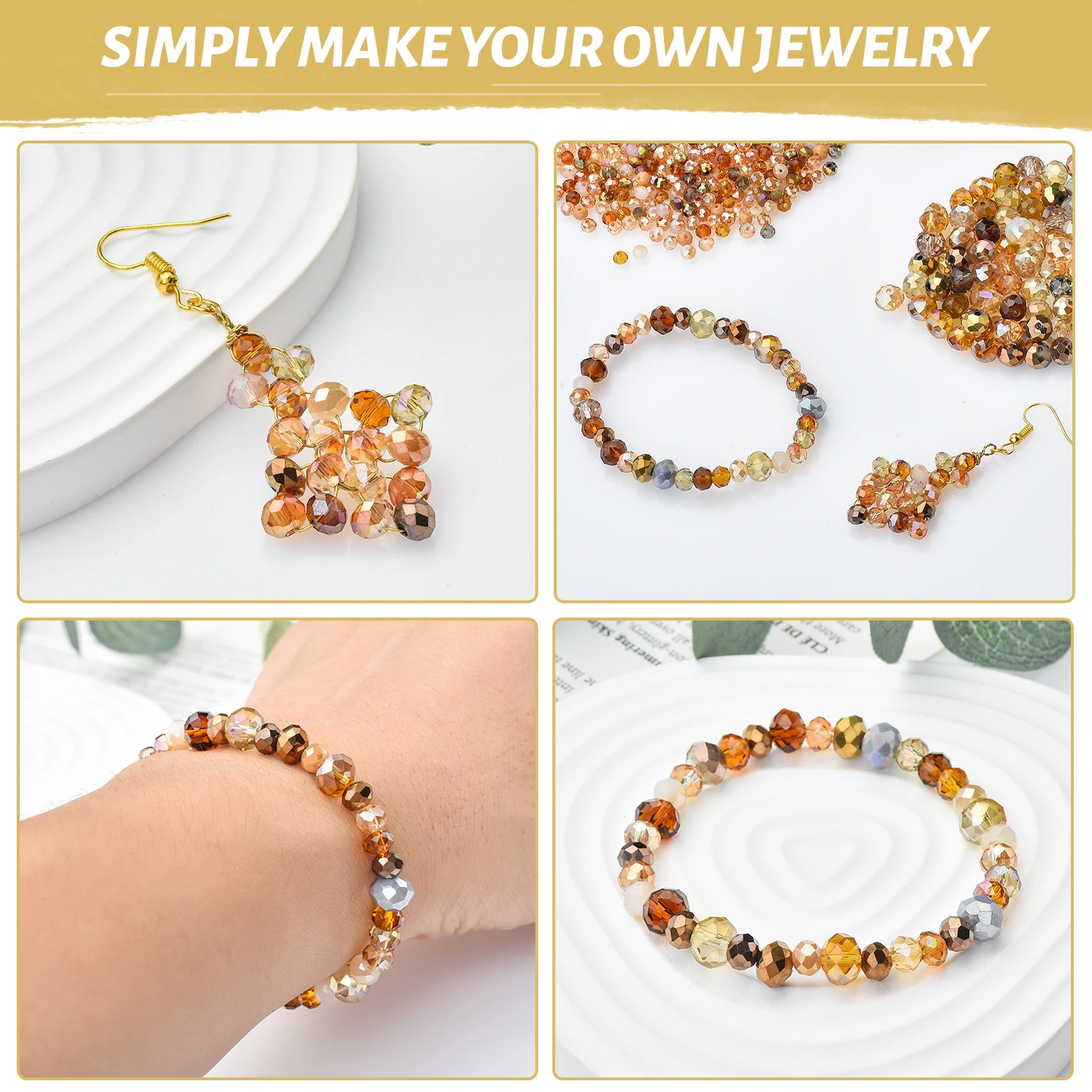 Brins De Perles De Verre Plaquées à Facettes, De Couleur Plaquée Ab