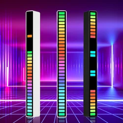 Creative 5V USB 16/32 LED Night Lights Pickup Voice App Control RGB Music Rhythm Light Bar