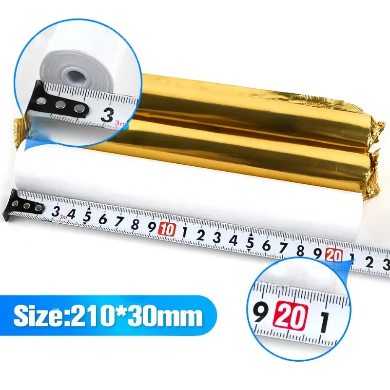 무선 블루투스 A40 X8 프린터용 열 인쇄 용지 롤, A4 감열지, 210x30mm