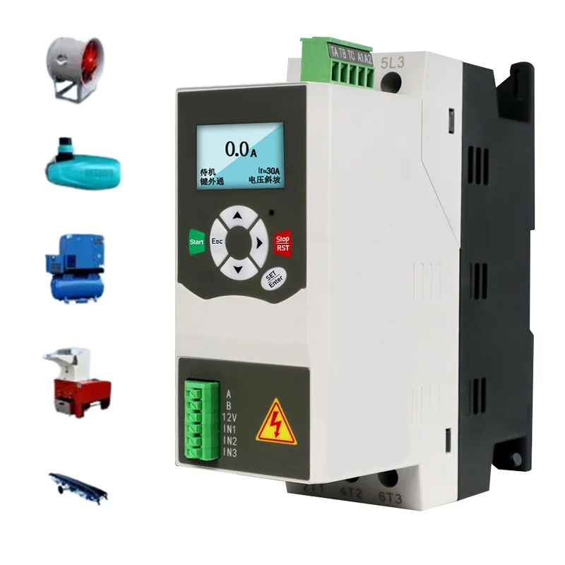 380V Three phases motor soft starter built-in 11KW 15KW motor starting fan pump pressure reducer conveyor 50Hz