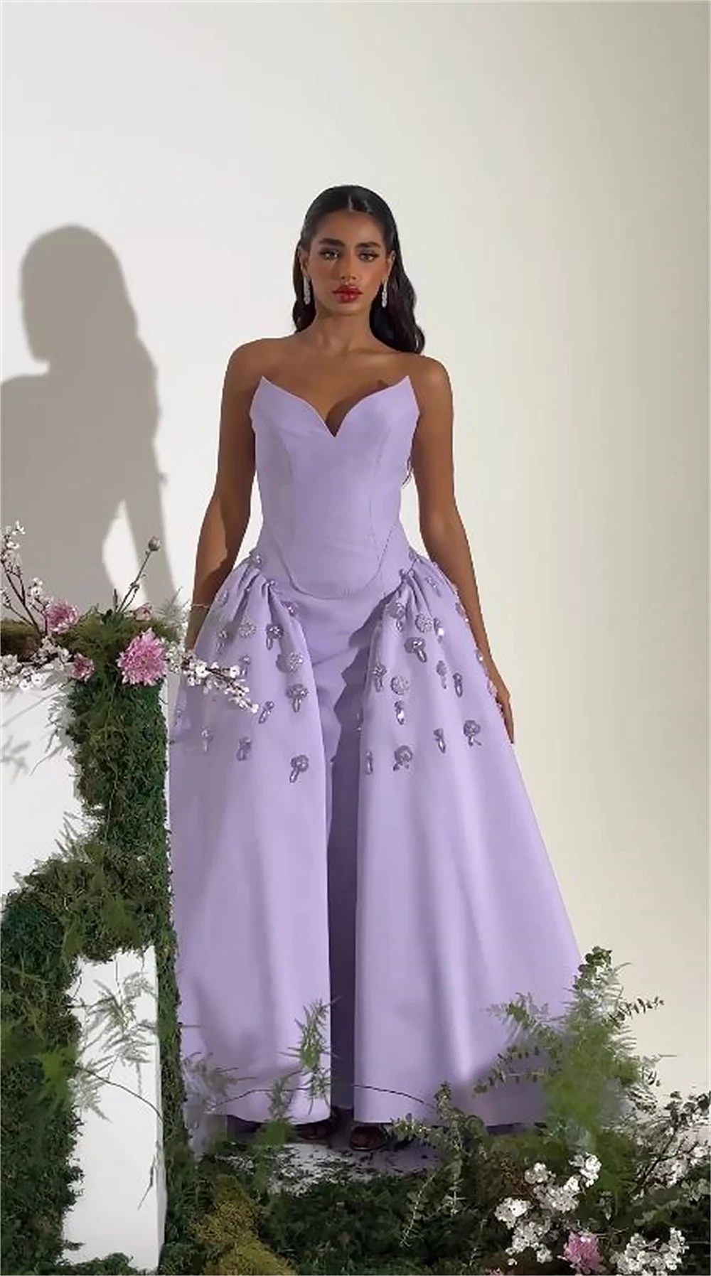 Valintimu Trendy Ball Gowns Evening Dresses For Women Ruffles Formal Proms  Chapel Train Sleeveless Made To Order Robes De Soirée - AliExpress