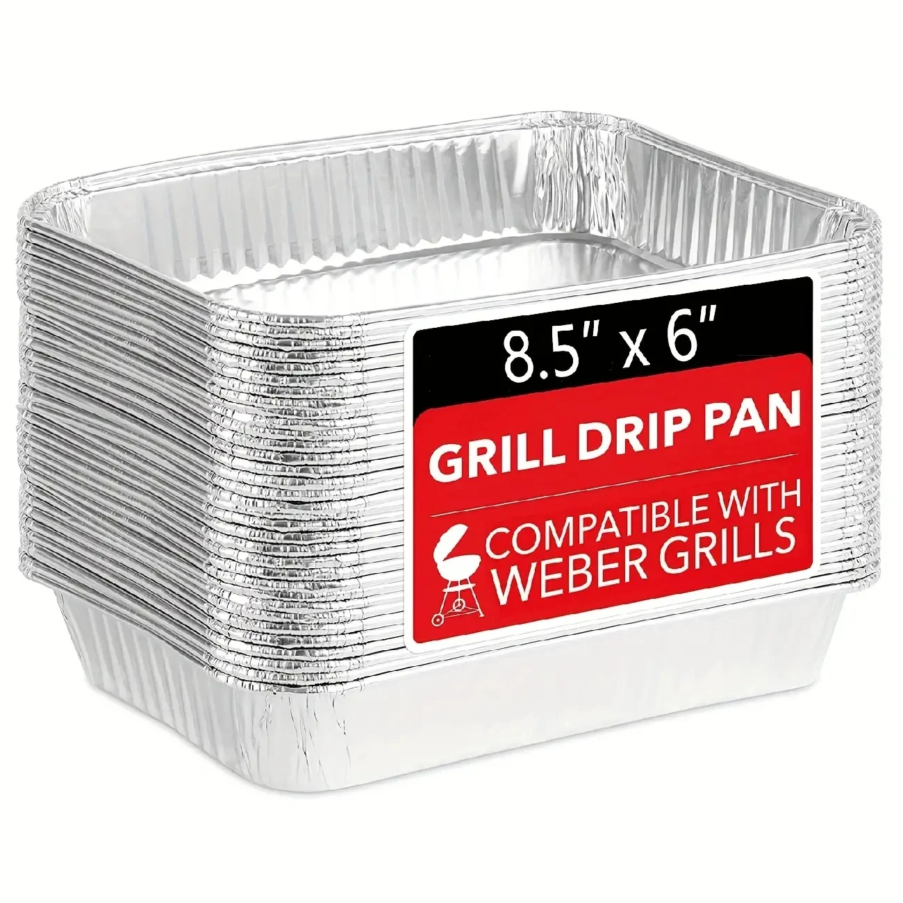  Weber Grills Compatible Drip Pans [50-Pack], Bulk