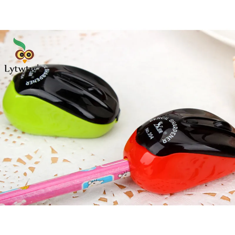 1 Piece Creative Stationery Mouse Plastic Mechanical Pencil Sharpener For Office School Supplies Gift Novelty Kids