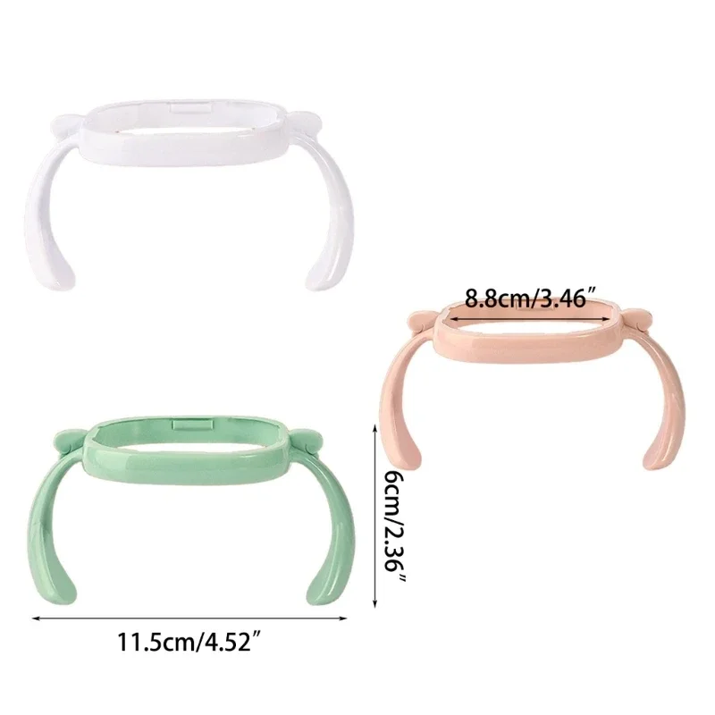 4 Pezzi Manico per Biberon Silicone, Manici per Biberon a Collo Largo